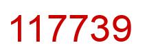 Number 117739 red image