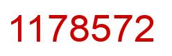 Number 1178572 red image