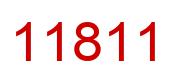 Number 11811 red image