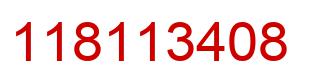 Number 118113408 red image