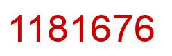 Number 1181676 red image