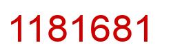 Number 1181681 red image
