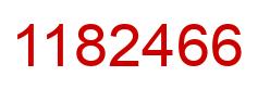 Number 1182466 red image