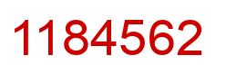 Número 1184562 imagen rojo