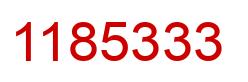 Número 1185333 imagen rojo