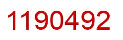 Número 1190492 imagen rojo