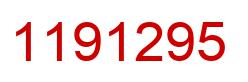 Number 1191295 red image