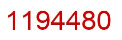 Number 1194480 red image