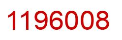 Number 1196008 red image