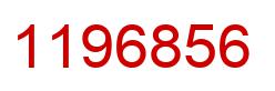 Number 1196856 red image