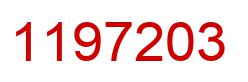 Number 1197203 red image