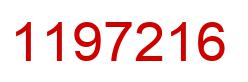 Number 1197216 red image