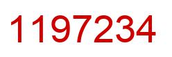 Number 1197234 red image