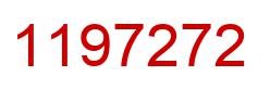 Number 1197272 red image