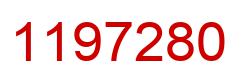 Number 1197280 red image