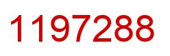 Number 1197288 red image