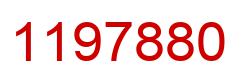 Number 1197880 red image