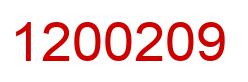 Number 1200209 red image