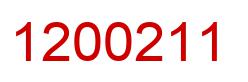Number 1200211 red image