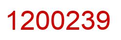 Number 1200239 red image