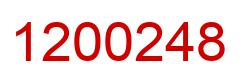 Number 1200248 red image
