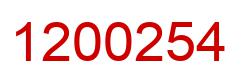 Number 1200254 red image