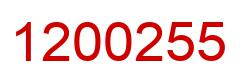 Number 1200255 red image