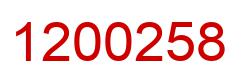 Number 1200258 red image