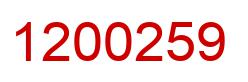Number 1200259 red image