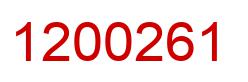 Number 1200261 red image
