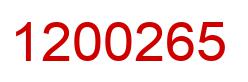 Number 1200265 red image