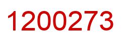 Number 1200273 red image