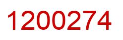 Number 1200274 red image