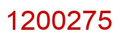 Number 1200275 red image