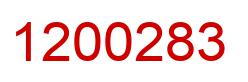 Number 1200283 red image