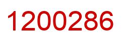 Number 1200286 red image