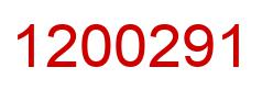 Number 1200291 red image