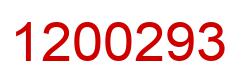 Number 1200293 red image