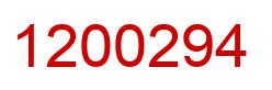Number 1200294 red image