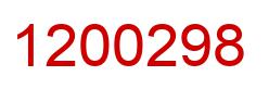 Number 1200298 red image
