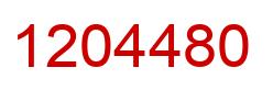 Número 1204480 imagen rojo