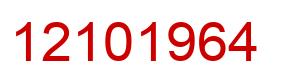 Number 12101964 red image