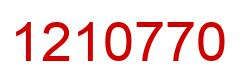 Number 1210770 red image