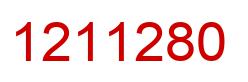 Number 1211280 red image