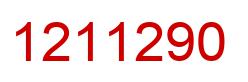 Number 1211290 red image