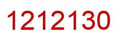 Number 1212130 red image