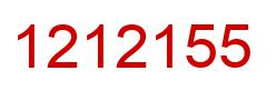 Number 1212155 red image