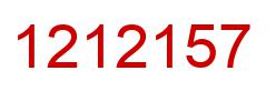 Number 1212157 red image