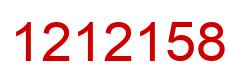 Number 1212158 red image