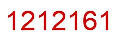 Number 1212161 red image
